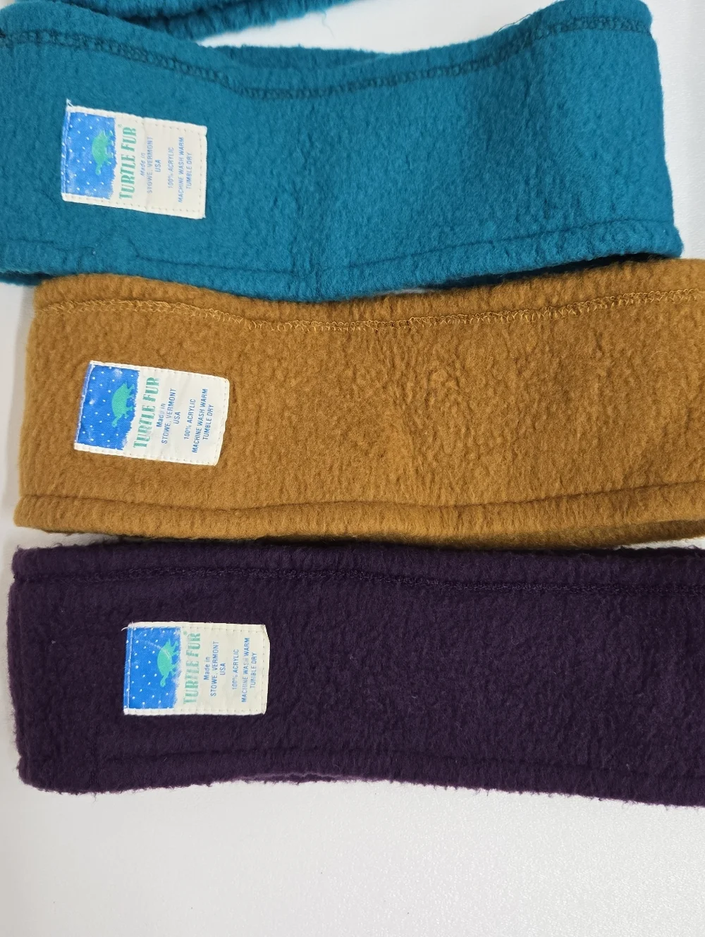VTG Fleece‎ Made USA Turtle Fur Ski  Headband And Gaiter Bundle Retro 5 Piece